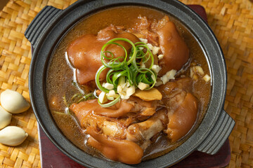 Chinese traditional food sauce pork trotters