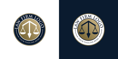 Justice logo design concept vector