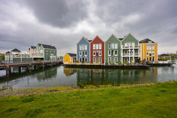 Obraz premium Modern residential architecture in Houten, The Netherlands