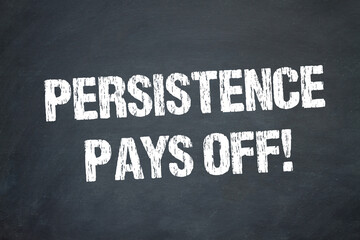 Persistence pays off!