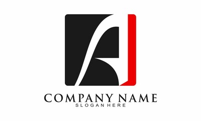 Abstract A alphabet icon logo