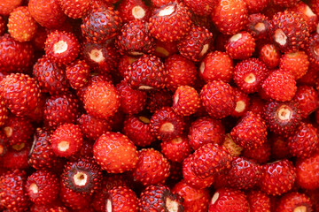 background of red ripe strawberries
