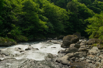 river in the mountains