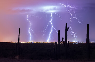 Lightning over Apache Junction, AZ