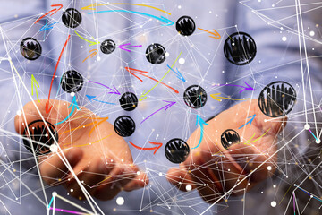 Concept of teamwork and partnership