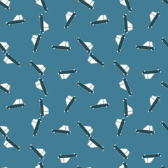Doodle cars seamless pattern. Transport wallpaper. Kids automobile background.