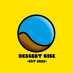 desert fresh simple logo design