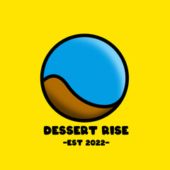 desert fresh simple logo design