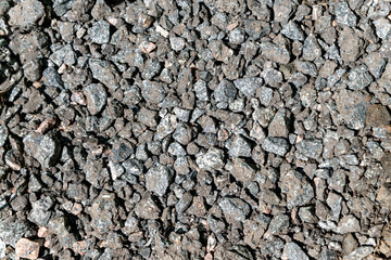 Dark gravel fine texture