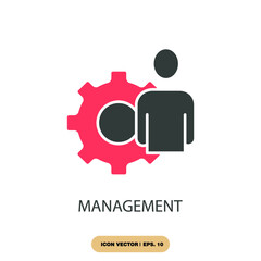 management icons  symbol vector elements for infographic web