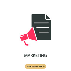 marketing icons  symbol vector elements for infographic web