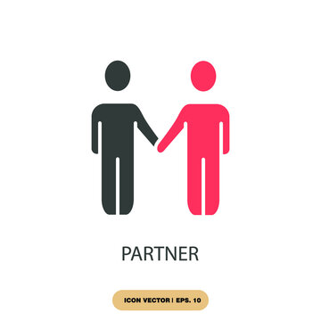 partner icons  symbol vector elements for infographic web