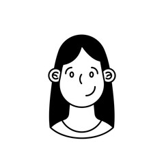 young woman avatar character