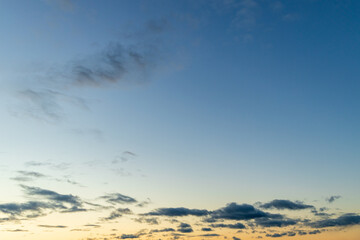 Naklejka na ściany i meble sky background on a blue background with clouds
