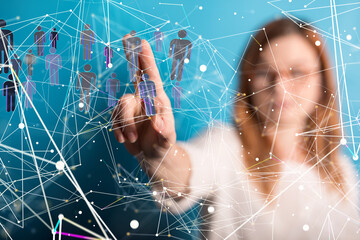 group of network people - Business and contact