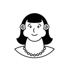 woman wearing necklace