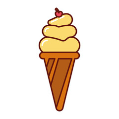 yellow ice cream sweet