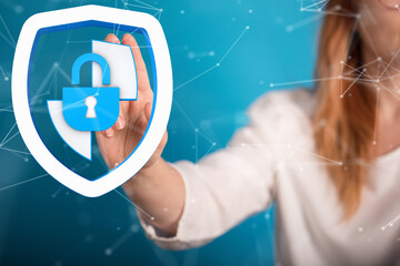 security data code digital in hand