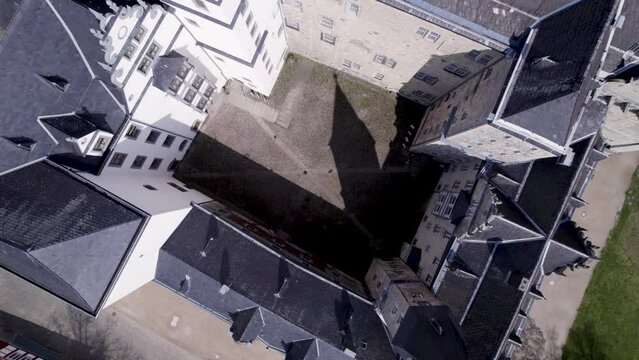 Low angle view of Wolfsburg Castle in Wolfsburg, Germany