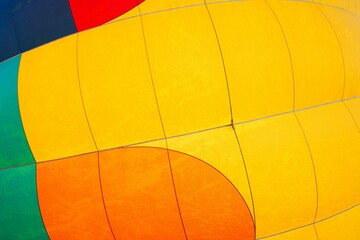 Close-up shot of an air balloon material