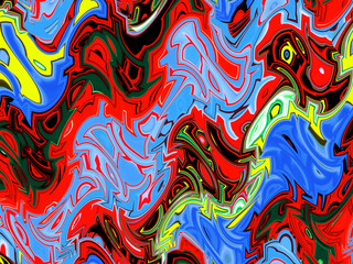 Abstract and contemporary digital art design