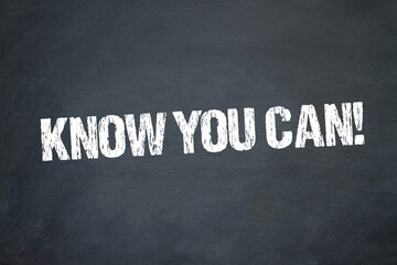 Obraz premium Know you can!
