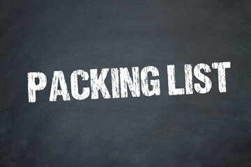 Packing List - obrazy, fototapety, plakaty