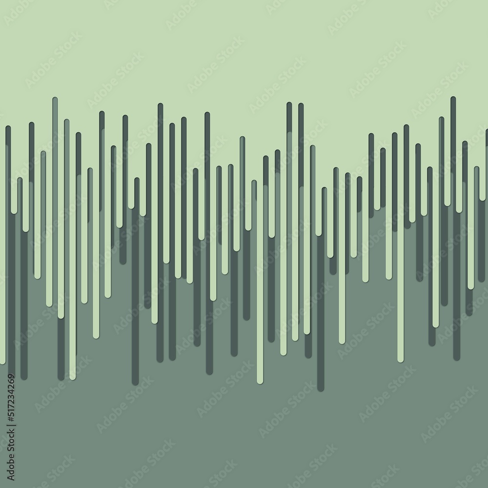 Aufkleber abstract rounded paint melting color lines and falling drips paint in straight vertical width stripe