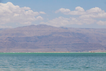 sight of Dead sea at summer day