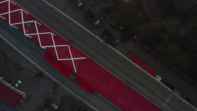 Aerial view of metro station Rawalpindi Pakist