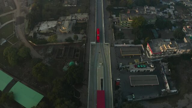 Aerial view of metro station Rawalpindi Pakist
