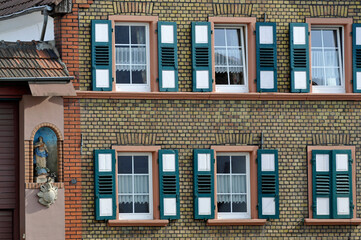 hausfassade in worms-herrnsheim