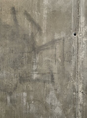 Fototapeta premium Leere graue Beton Wand, rauh, mit Struktur, Hintergrund