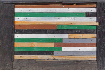 Salvaged wood planks