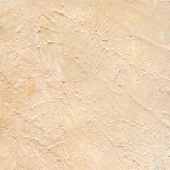Acrylic background in beige shades. Abstract background of acrylic painting on canvas with brush strokes.
