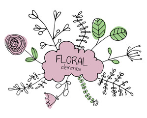 Botanical vector paintings