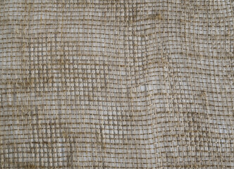 Fabric burlap textil background, close up