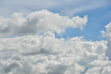 Beautiful sky. Cumulonimbus cloud and cirrus cloud