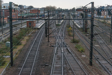 Obraz premium railway in the countryside