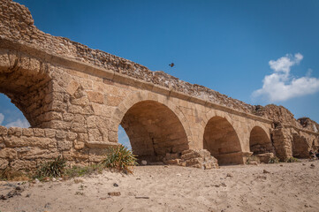 Aqueduc de Césarée en Israël