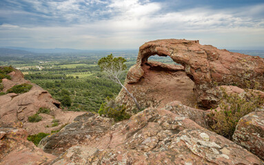 Arch known as Foradada del Areny, Catalonia, Spain