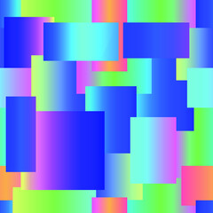 Colorful squares seamless pattern. Patchwork abstract background. Vector illustration.