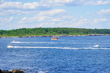 Obraz premium Atlantic ocean beach in the state of Maine, USA