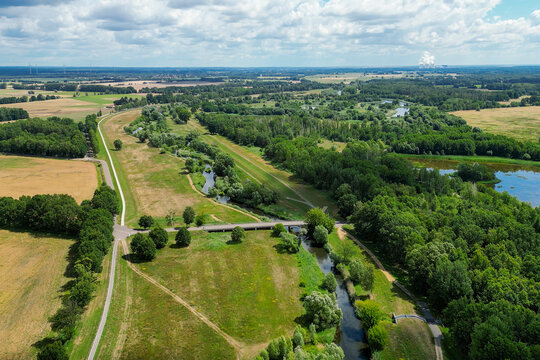 Cottbus, Spree am Ortsteil Maiberg.