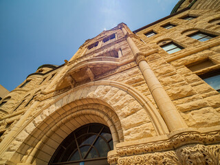 Fototapeta premium Exterior view of the Wichita-Sedgwick County Historical Museum