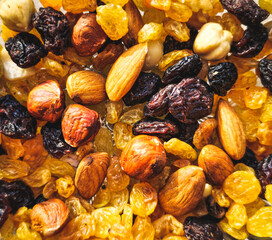 Dessert close up  in different proportions