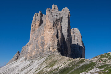 Forcella Lavaredo en las Dolomitas de Auronzo en el noreste de Italia