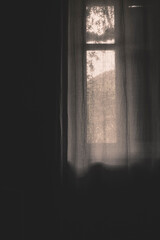 window in the dark
