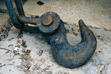 Rusty hitch of an old car