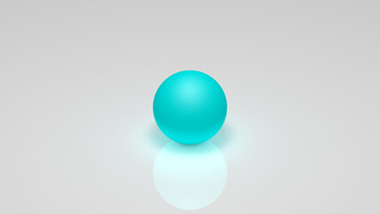 3d rendering, a birch sphere on a white background